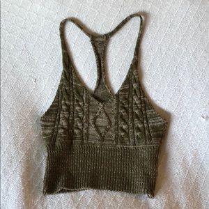 NWOT Knit Halter Crop Top